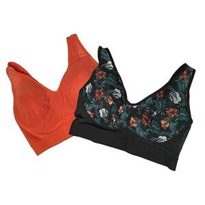 Rhonda Shear  Mesh Front Leisure Bra 2 Pack X LARGE